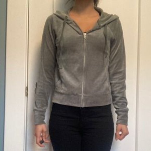 Aerie Velour Zip Up - Picture 1 of 4